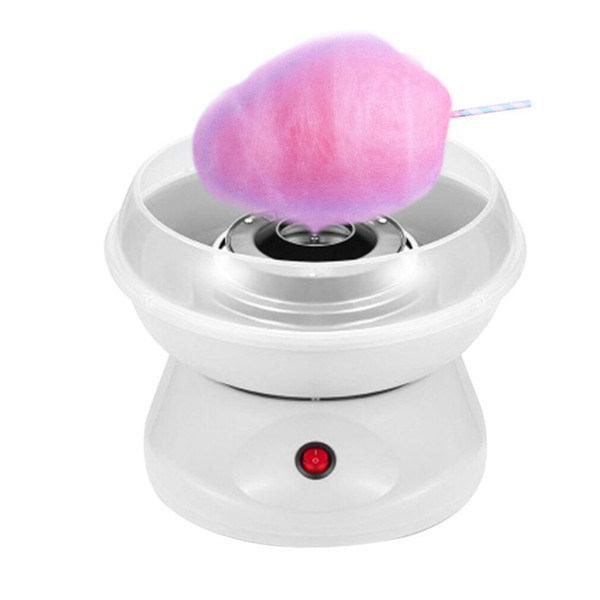 Children's Household Mini Electric Cotton Candy Maker Machine DIY Sugar Machine Children Birthday Gifts EU Plug Pink White Color