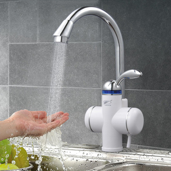 W818-3,free shipping,3000W Instant Hot Water Faucet,Electric Instant Water Heater,Tap Kitchen Electric Hot Water Tap,Heating Faucet EU Plug