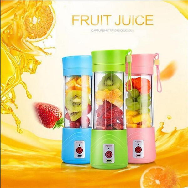 USB Electric Fruit Juicer Bottle 380ML Portable Handheld Smoothie Maker Blender Bottle Juice Cup Juicer Blender OOA2674