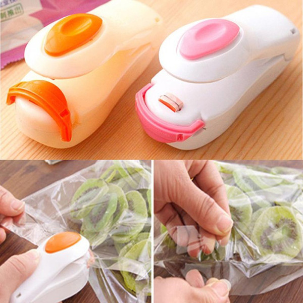 Vacuum Food Sealer Mini Portable Heat Sealing Machine Impulse bag Sealer Seal Machine Poly Tubing Plastic Bag Sealing Machine LZ00107