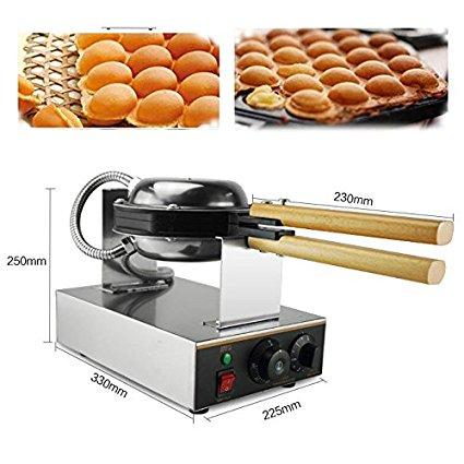 Hot 110V/220V Electric Egg Cookers Oven QQ Waffle Maker Stainless Steel Waffle Grill Egg Puff Machine