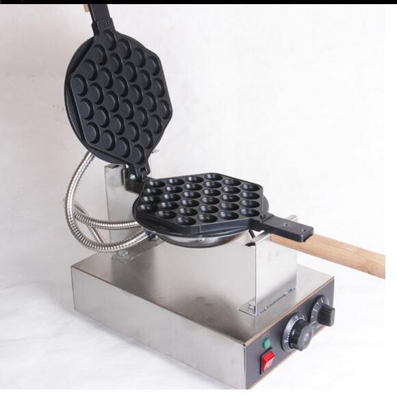 With CE Certification 220v 110v HongKong Egg Waffle Makers Machine Egg Puffs Maker Bubble Waffle Buy machine free get 12 more gifts