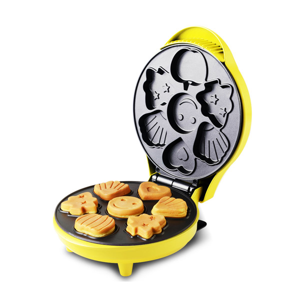 220V 640w Cartoon Electric baking pan Cake machine Double-sided heating automatic Thick baking tray non-stick coating