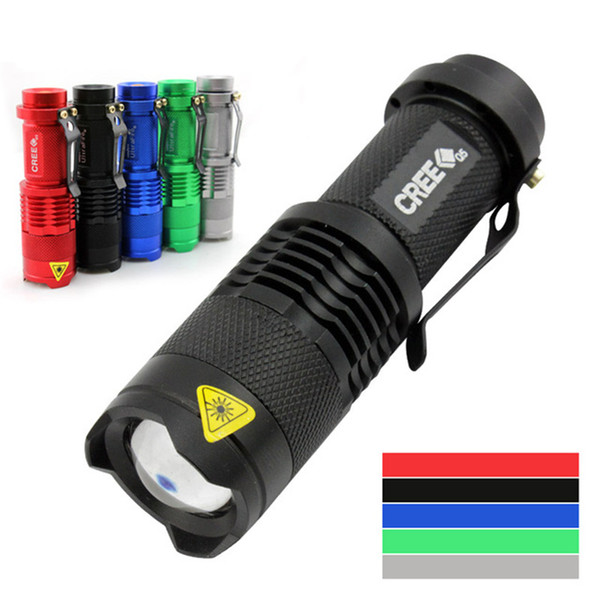 Wholesale UltraFire Mini Flashlight 300LM CREE Q5 Flashlight LED Zoom In Out Torch 3-Mode 14500 hot sell