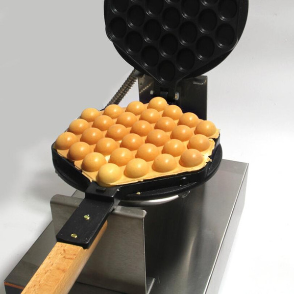 New 220V/110V Commercial Electric Chinese Hong Kong eggettes puff egg waffle iron maker machine bubble egg cake oven Free shipping