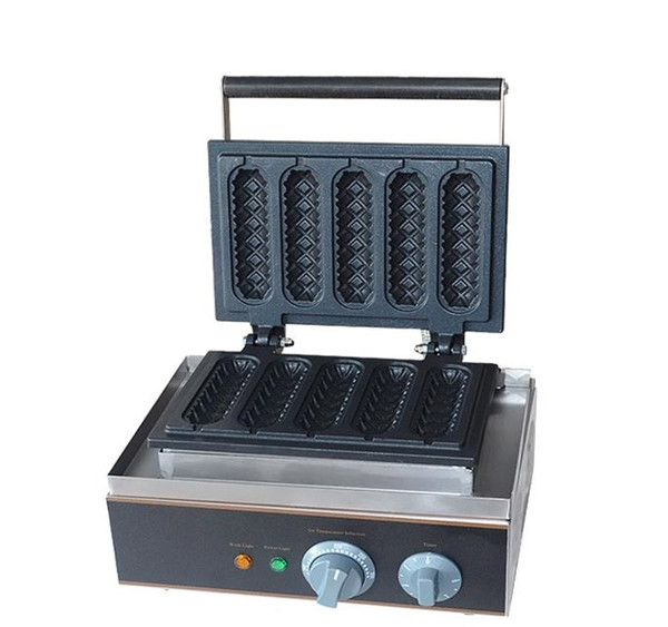 Free shipping with CE Approved Electric 5 pcs Hot Dog Grill Lolly Waffle Machine