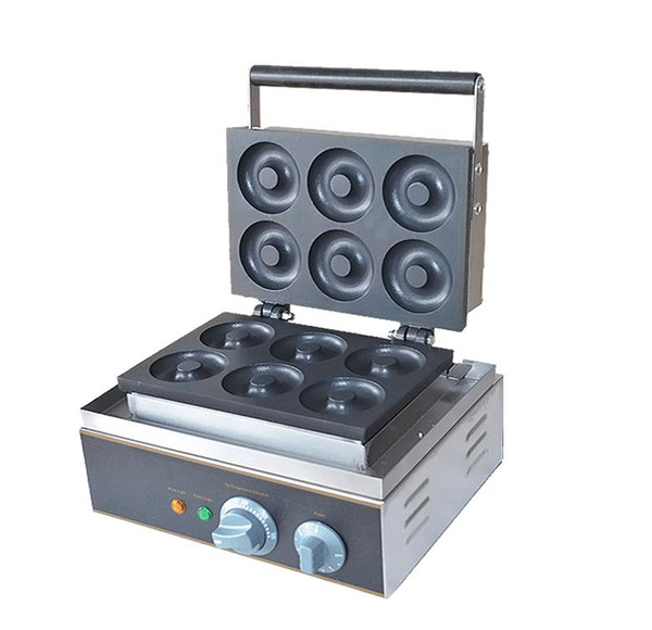 Free Shipping Electric 110V 220V 6 Holes Dounts Maker Donut Making Machine