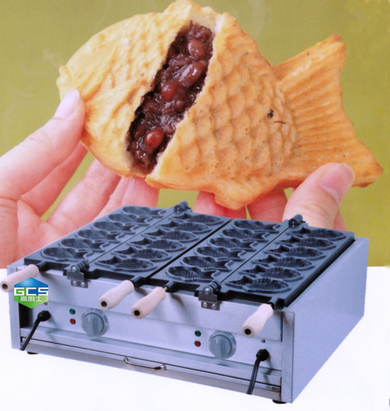 Free shipping 220V/110V 12 pcs fish Taiyaki waffle machine Non-stick Good quality