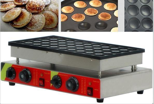 Free Shipping 50 Pcs Electric 110v 220v Poffertjes Grill Dutch Waffle Maker Mini pancake machine