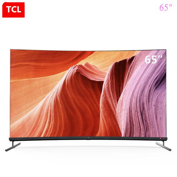 TCL 65-inch Curved surface 4K full screen full scene AI service, hot new product for artificial intelligence TV free shipping!