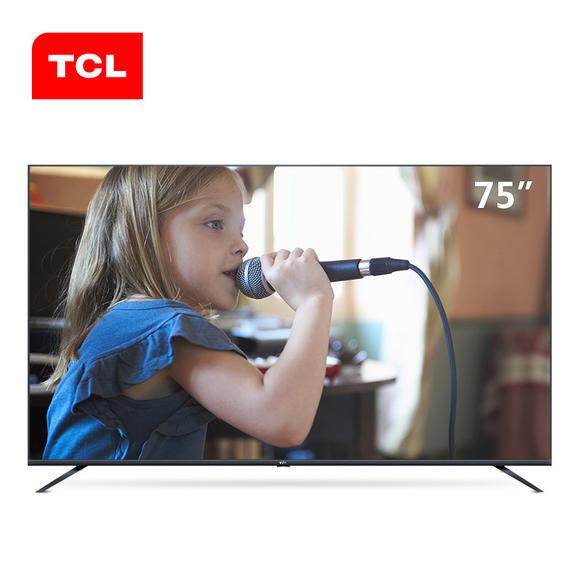 TCL 75-inch AI intelligent star flat panel TV whole ecology HDR ultra hd 4K TV Q picture engine hot new product free shipping.