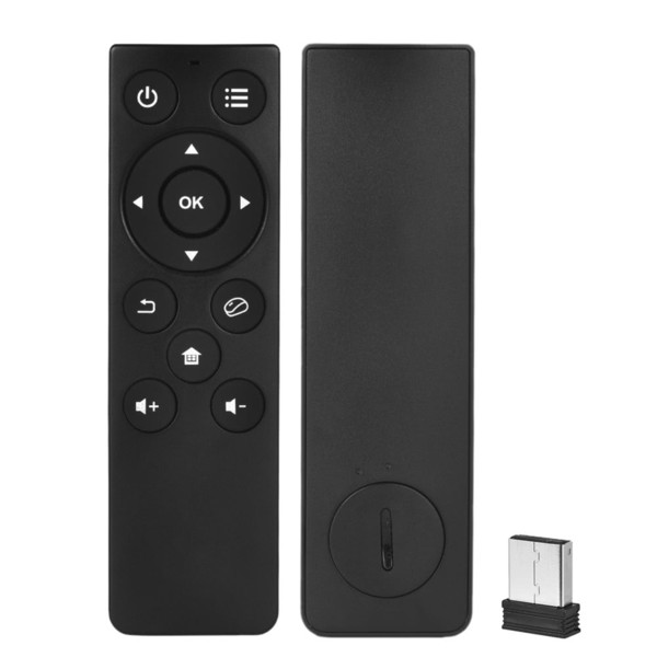 2.4GHz Wireless Remote Control with USB Receiver Adapter for Smart TV Android TV Box Google TV HTPC