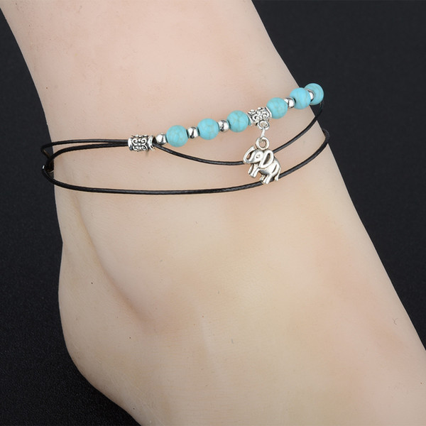 Simple Bead Anklets Ankle Bracelets Foot Chain for Women and Girls Anklet Bracelet Chain Beach Foot chain anklet Sandal Jewelry