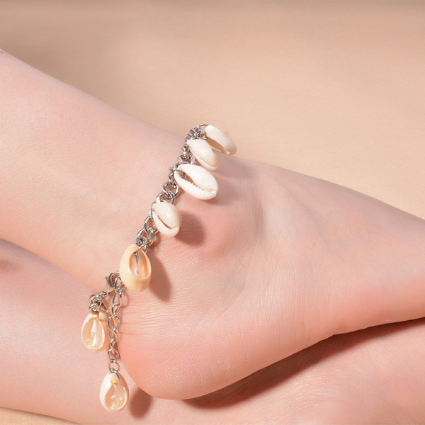 2018 New Bohemian Women Charm Shell Beads Anklets Fashion Foot Jewelry Accessories Summer Beach Barefoot Anklet Boho Bracelet