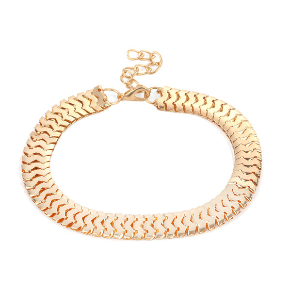 5pcs/Lot Exaggerates Wide Snake Chain Anklets Metal Foot Chains Women Female Boho Ankle Bracelet Beach Fashion Jewelry