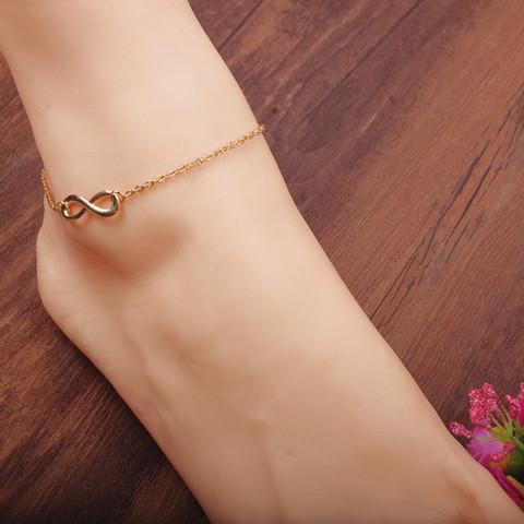 Wholesale Elegant Sterling silver Plated Double 8 Layer Girls Anklet Ankle Bracelet Chain Multi-Style Beach Weeding Girls Gift Free Shipping