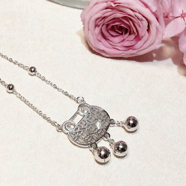 Ankle chain Lovely Wallet Charm Small Bell Glossily Ball 925 Silver Tail Adjustable