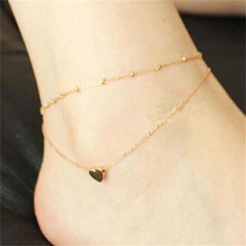 New Women Gold Plated Ankle Chain Anklet Bracelet Foot Jewelry Sandal Beach