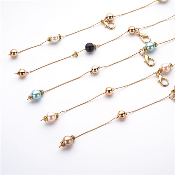 Diamond Pearl Bow Waist Chian Body Chain Summer Waist Chain Jewelry For Women Fashion Beach Decorat