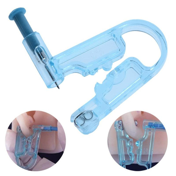 Healthy Safety Disposable Safe Sterile Nose Ear Piercing Kit Piercing Gun+Alcohol Swab Ear Piercing Gun Piercer Tool