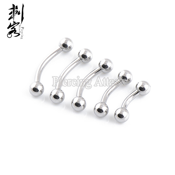 Body Piercing 316L Surgical Steel 16 Gauge Eyebrow Ring Lot of 100pcs