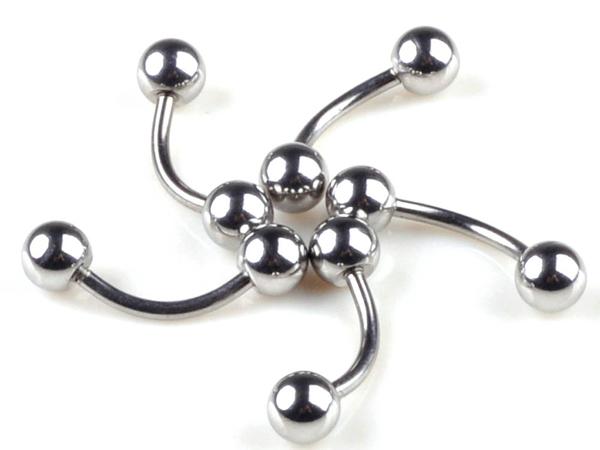 Wholesale-OP-Big Diacount 5Pcs Wholesale Lots Bulk 316L Steel Body Piercing Eyebrow Nose Barbell Jewelry [BB05*5]