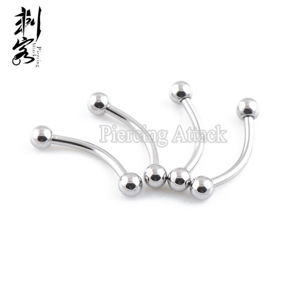 Body Piercing 316L Surgical Steel 14 Gauge Eyebrow Ring Lot of 100pcs