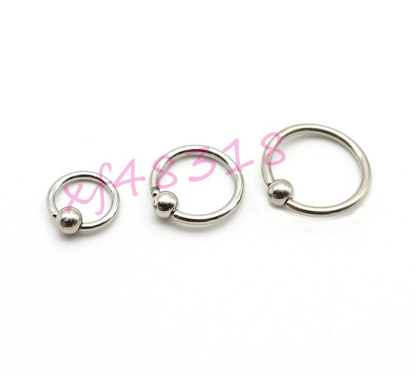 316L Surgical Steel Ball Closure Ring Mixed Size Earring Eyebrow Ring Nose Piercing Lip Ring