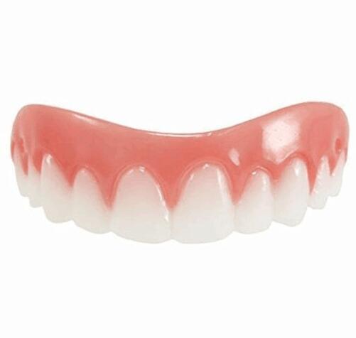 Wholesale- new silicone teeth braces Instant smile comfort fit flex silicone simulation teeth braces silicone whitening toothpaste