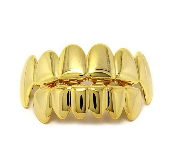 HIPHOP Dental Grillz Teeth Caps Grills Rhinestone Gold Silver Steampunk Men Bijoux Femme Body Jewelry free shipping