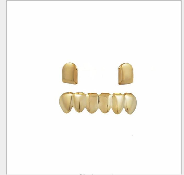 2019 Hip-hop trendsetter jewelry teeth grills gold braces