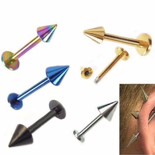 50piece mix colors 316L Stainless Steel Body piercing Jewelry Eyebrow Nose Labret Lip Ring Piercing Tragus Cartilage Earring