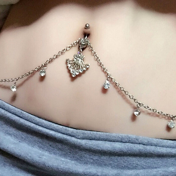 New hot fashion personal waist chain navel ring new hot fashion personal waist chain navel ring