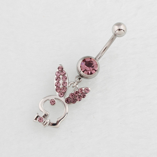 Piercing body jewelry Belly Button Navel Rings Body Piercing Jewelry Dangle Accessories Fashion Charm Rabbit