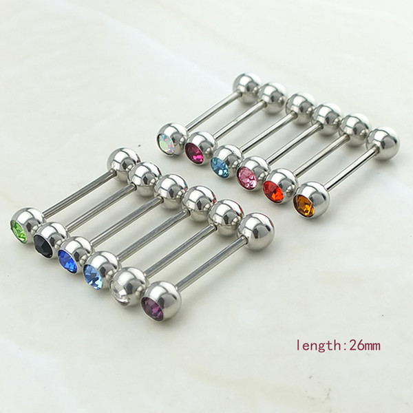 Newly Fashion Simple Nipple Rings Surgical Steel Barbell Non-mainstream Body Piercing Jewelry