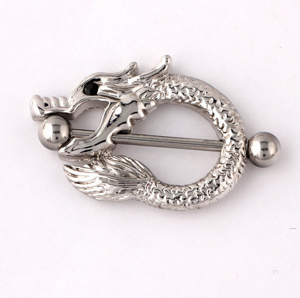 Dragon Body Piercing Rhinestone Navel Belly Button Ring 316L Medical C024