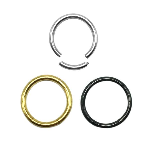 Nose Ring European And American Nose Ring Piercing Hypoallergenic Titanium Steel Nose Stud Rings Geometric Male And Female General Metal