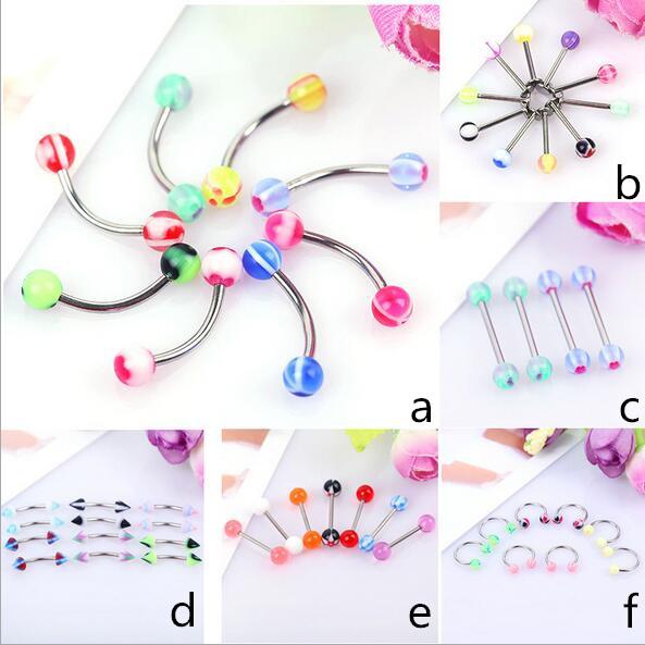 Fashion women puncture accessories Eyebrow a tongue a horseshoe nose rings/unisex nose studs hot sell