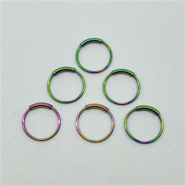 nose rings studs sale designs classic multicolor Body Jewelry Stainless Steel fashion Closed ring new arrival