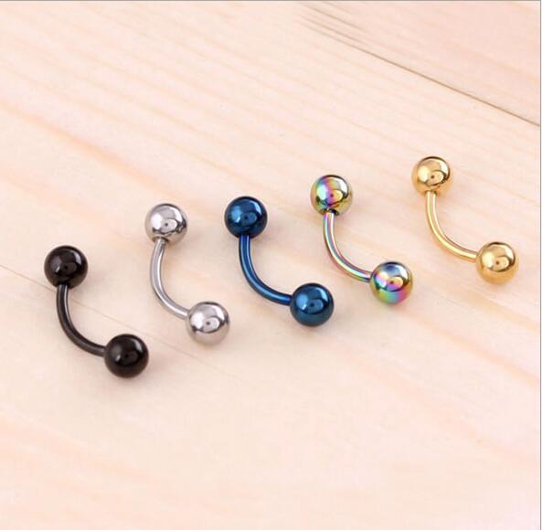 Stainless Steel Nose Navel Lip Eyebrow Ear Septum Cartilage Piercing Body Jewelry Sexy Bars Ear Hoop Earrings For Women&Men