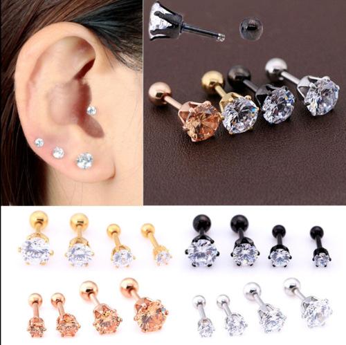 2017 high-quality hot new stainless steel six claw earrings, ear bone nails, nose nail jewelry wholesale free shipping