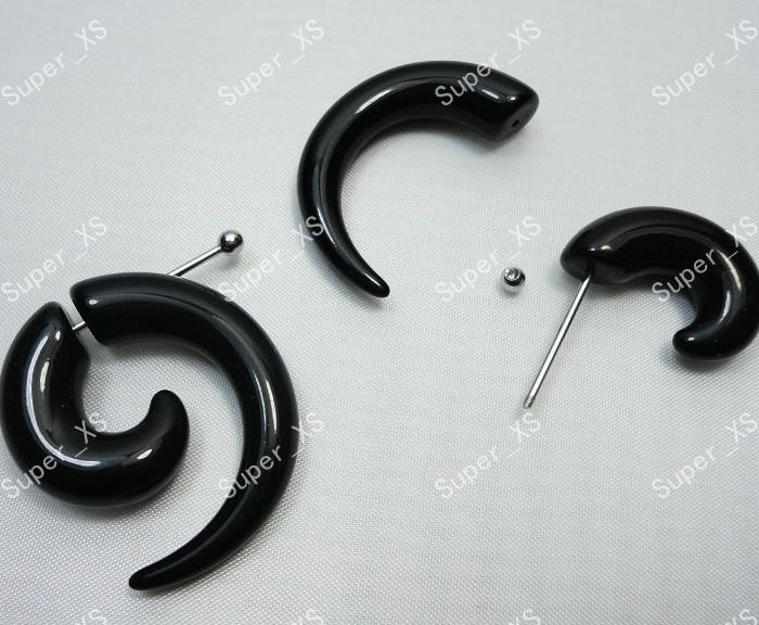 Fashion Wholesale Spiral Fake Cheater Ear expander Plugs Tunnels Body Pierce Body Jewelry Bulk Lots LR240