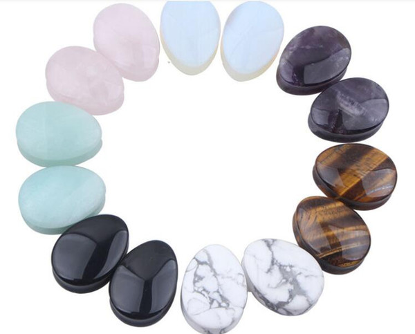 12MM New stone waterdrop Plugs seven colors can choose shipping free