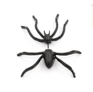 Hot style black spider earrings character before and after the double earrings piercing whimsy alternative Halloween decorations