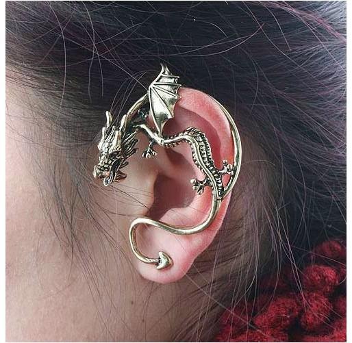 popular earrings gothic punk wind restoring ancient personality dragon attitudinal earring earrings