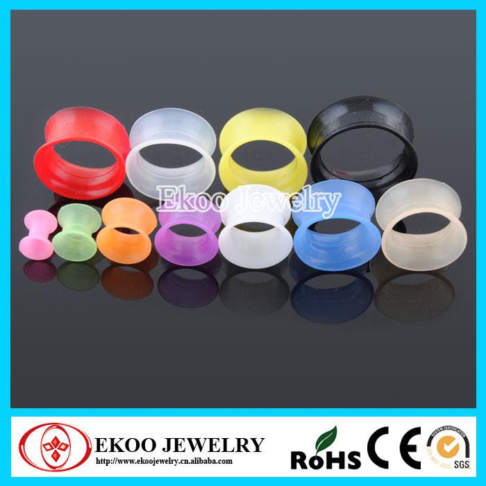 Body Piercing Jewelry Silicone Tunnel Free Shipping