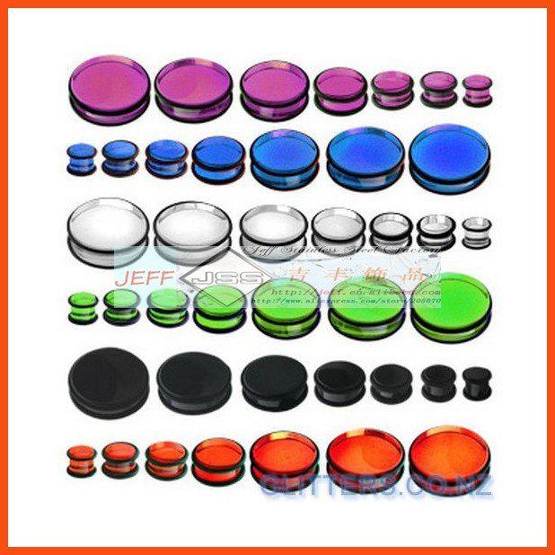 Free Shipping hot sale Ear Flesh Tunnel Silicone Ear Plug Tunnel Ear Taper 100pcs per lot Mixed Size