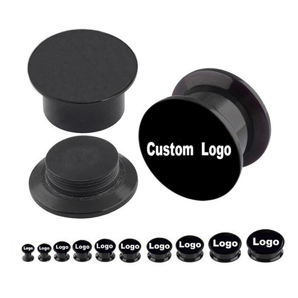 Wholesale acrylic screw fit ear gauges Custom Logo ear plug gauges flesh tunnel plugs ear expander ASP225