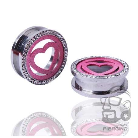 Fashion Body Piercing Jewelry 316L Steel Ear Gauge Plug Flesh Ear Tunnel Ear Expander Stretcher