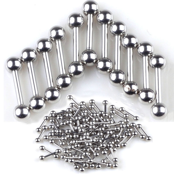 50pcs G 20pcs Premium Tongue Tounge Nipple Ear Ring Bar Barbell Body Piercing Jewelry